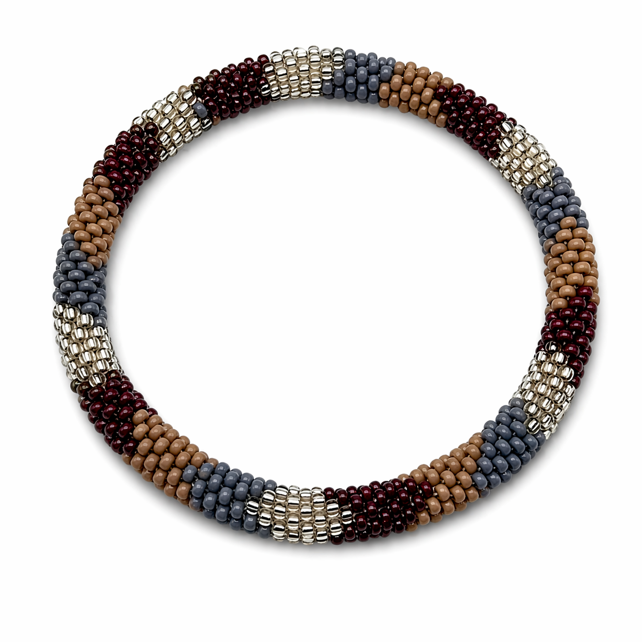 Armband Roll-Armbänder Bordeaux Taupe Silber Unisex Trend Sommer 2026 Biba
