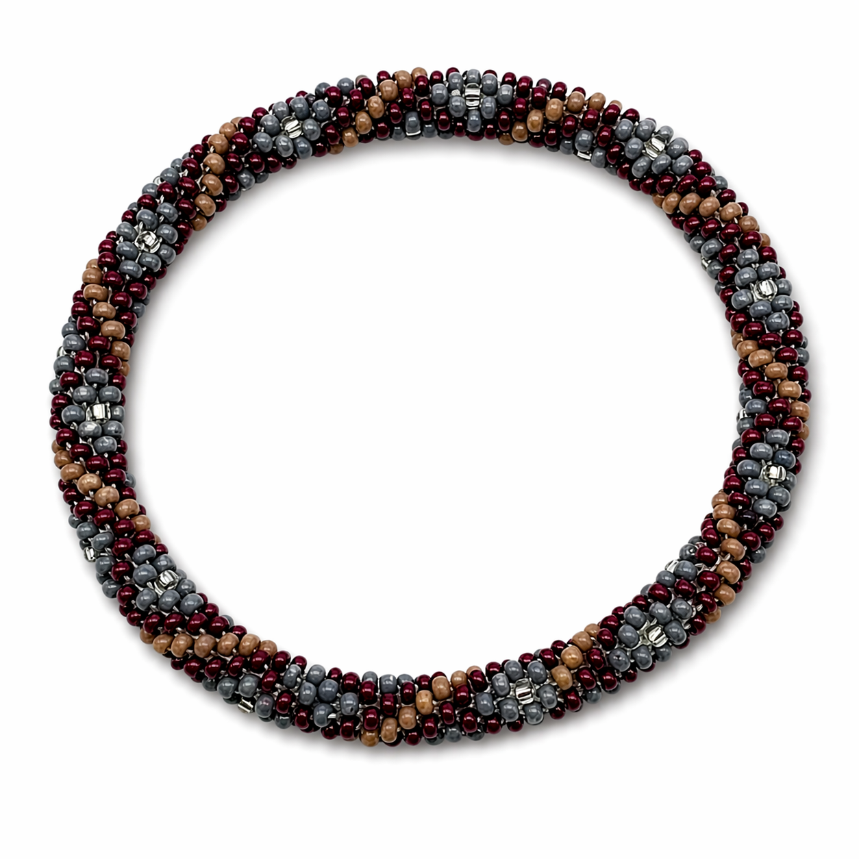 Armband Roll-Armbänder Bordeaux Taupe Silber Unisex Trend Sommer 2026 Biba