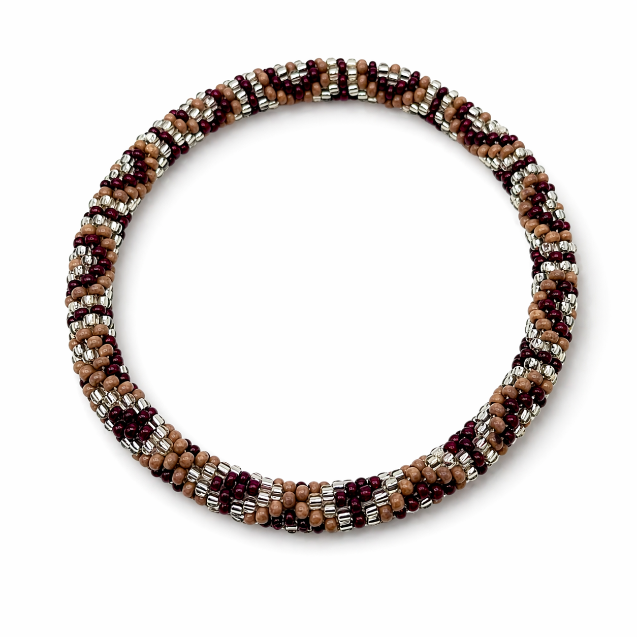 Armband Roll-Armbänder Bordeaux Taupe Silber Unisex Trend Sommer 2026 Biba