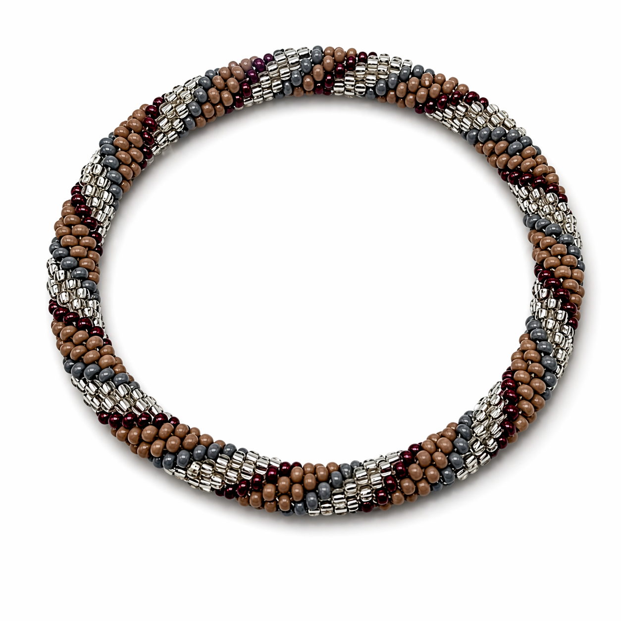 Armband Roll-Armbänder Bordeaux Taupe Silber Unisex Trend Sommer 2026 Biba