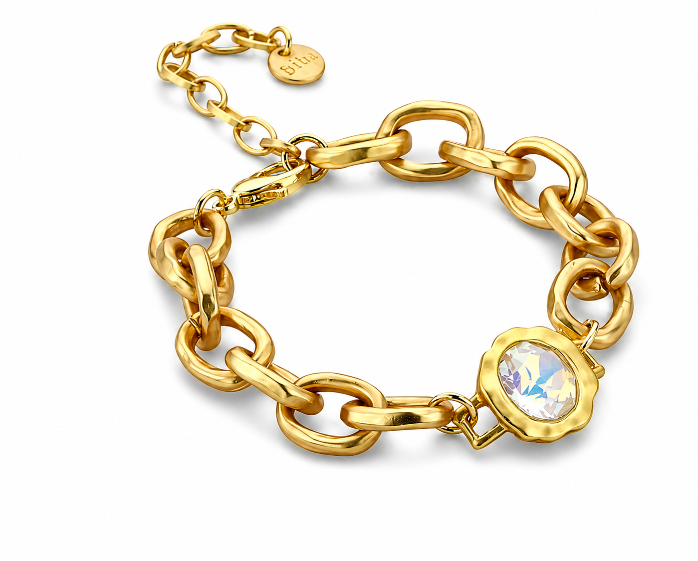 Armband Strasstein Goldfarben Natural Nickelfrei Sommer Trend Biba