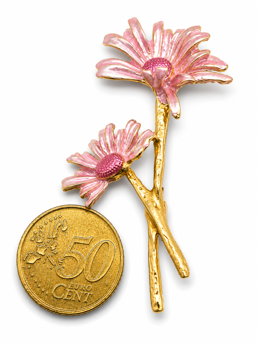 Brosche Blumen Sonnenblume Flieder Anemone Tulpe Ringelblume