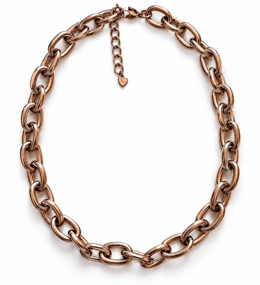 Halskette Kurzkette Bronze farbenen Gliederkette Nickelfrel Sweet7