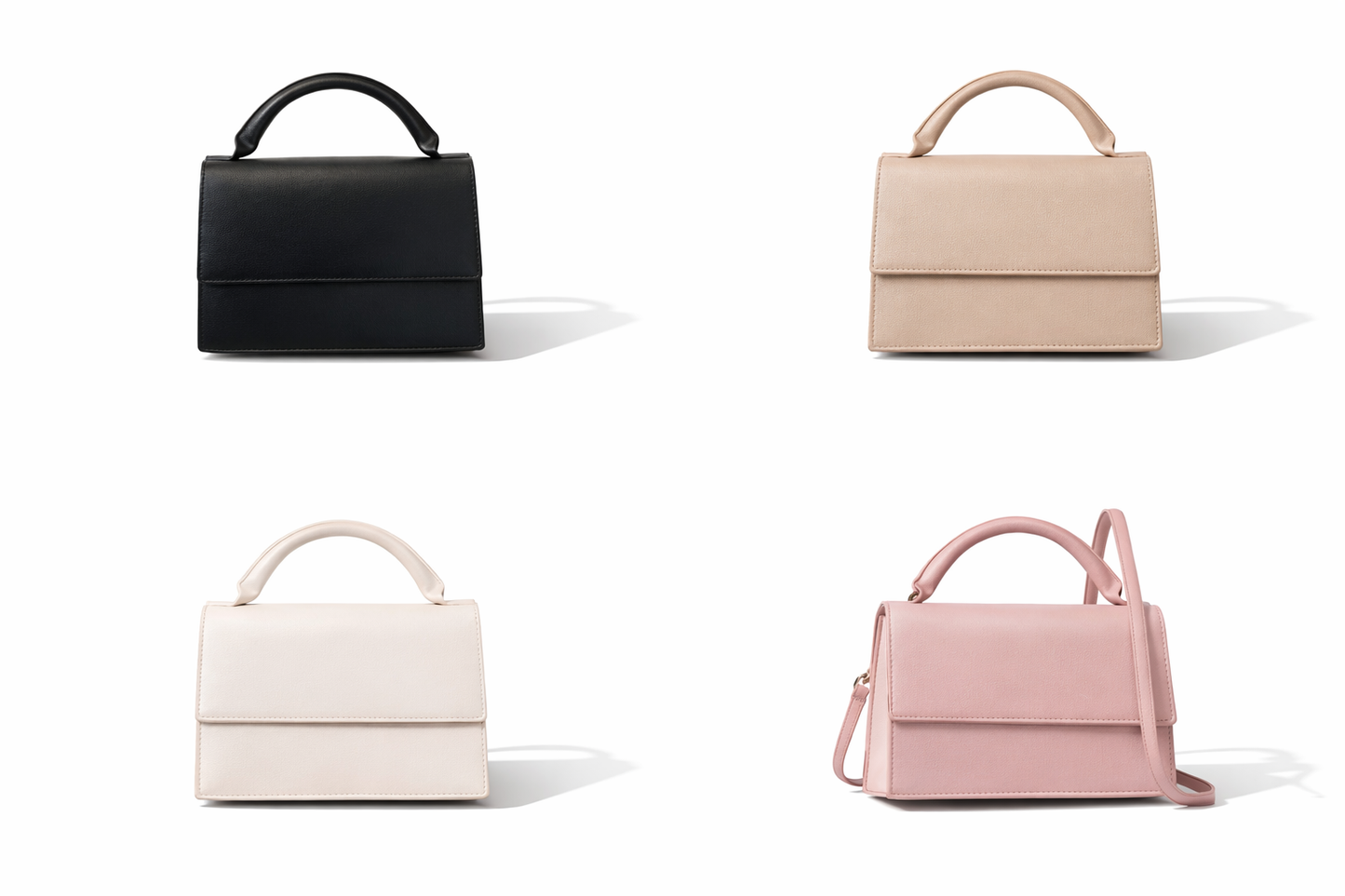Handtasche Umhängetasche Must-Have! Schwarz Rosa Off-White Beigebraun Yehwang