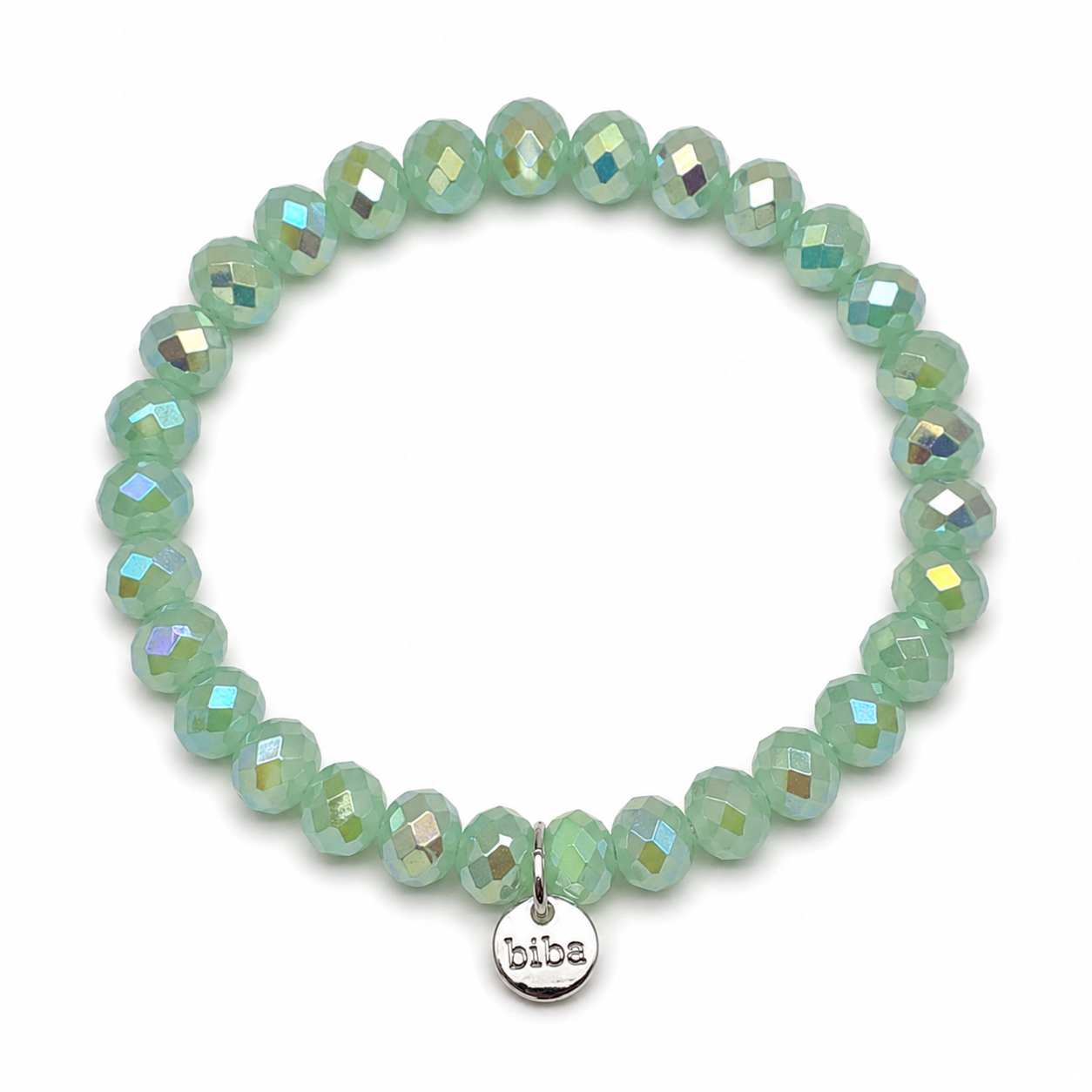Biba Armband elastisch Crystal Perlen in bunte Farben, ideal zum Kombinieren