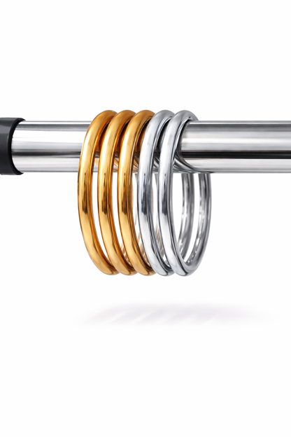 Armband Metall Goldfarben Silberfarben Kombinierbar Massiv Trend Nickelfrei
