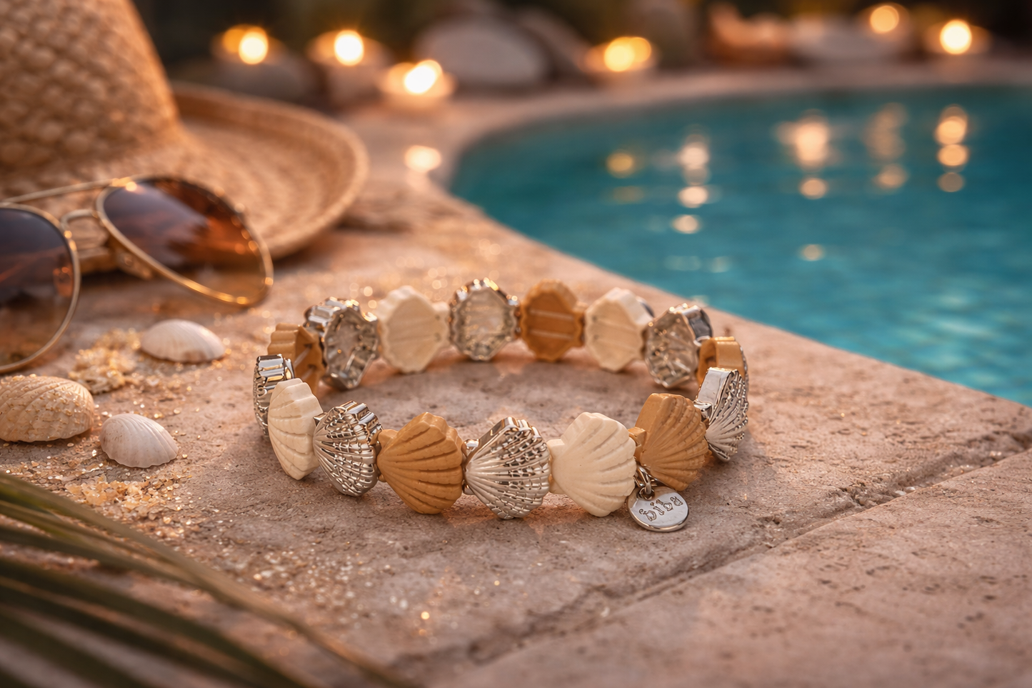 Armband  Muscheln elastisch Gold- Silberfarben Sommer Trend 2026 Biba