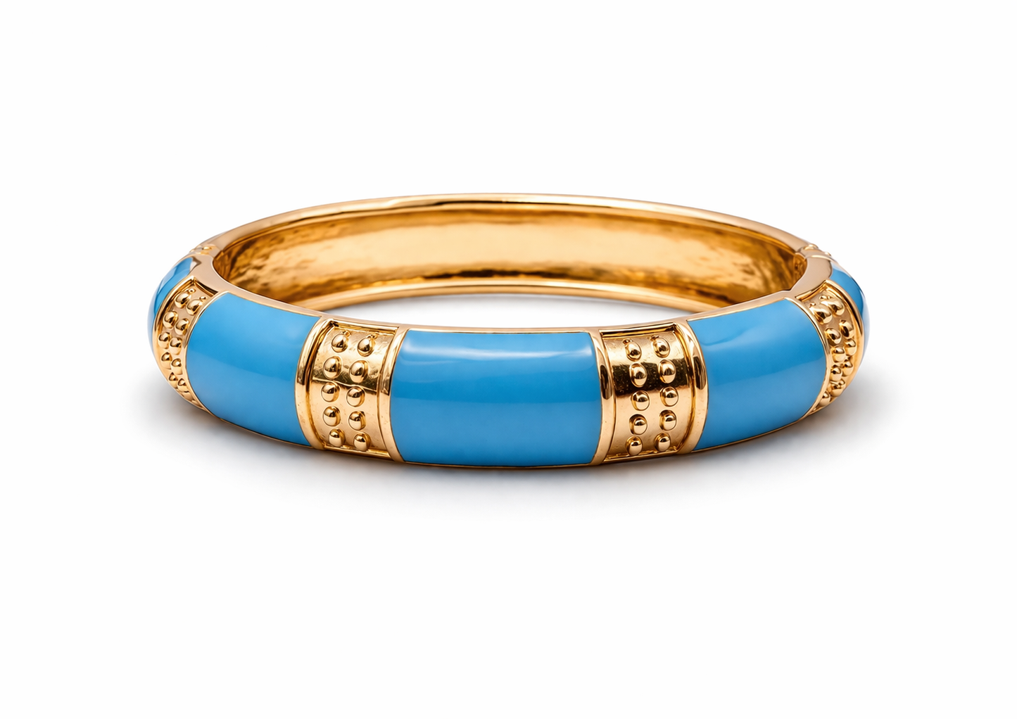 Armband Klapp-Armband Goldfarben Schwarz Weiß Blau Nickelfrei Yehwang