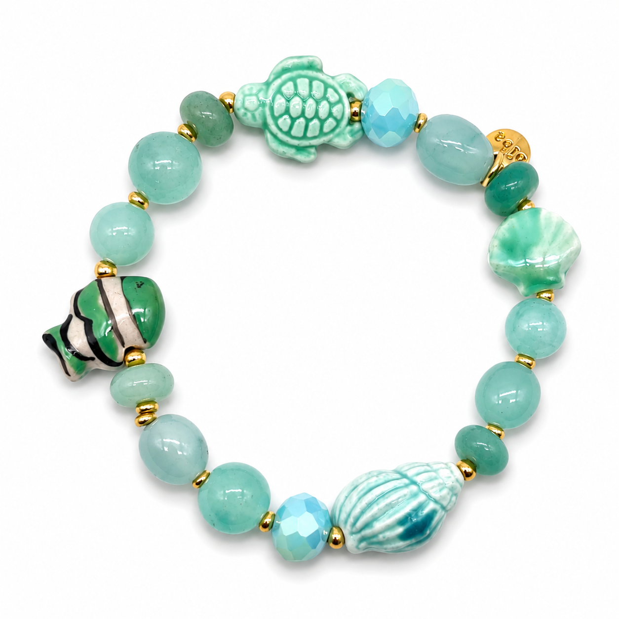 Armband elastisch Biba Ocean Suprice Fische Seestern Muschel