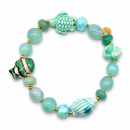 Armband elastisch Biba Ocean Suprice Fische Seestern Muschel