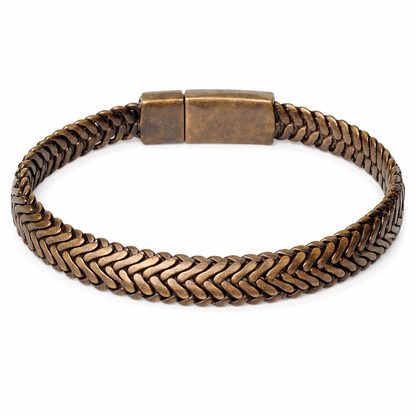 Armband Antik Brass Bronze farbenen Gliederkette Unisex Nickelfrei Biba
