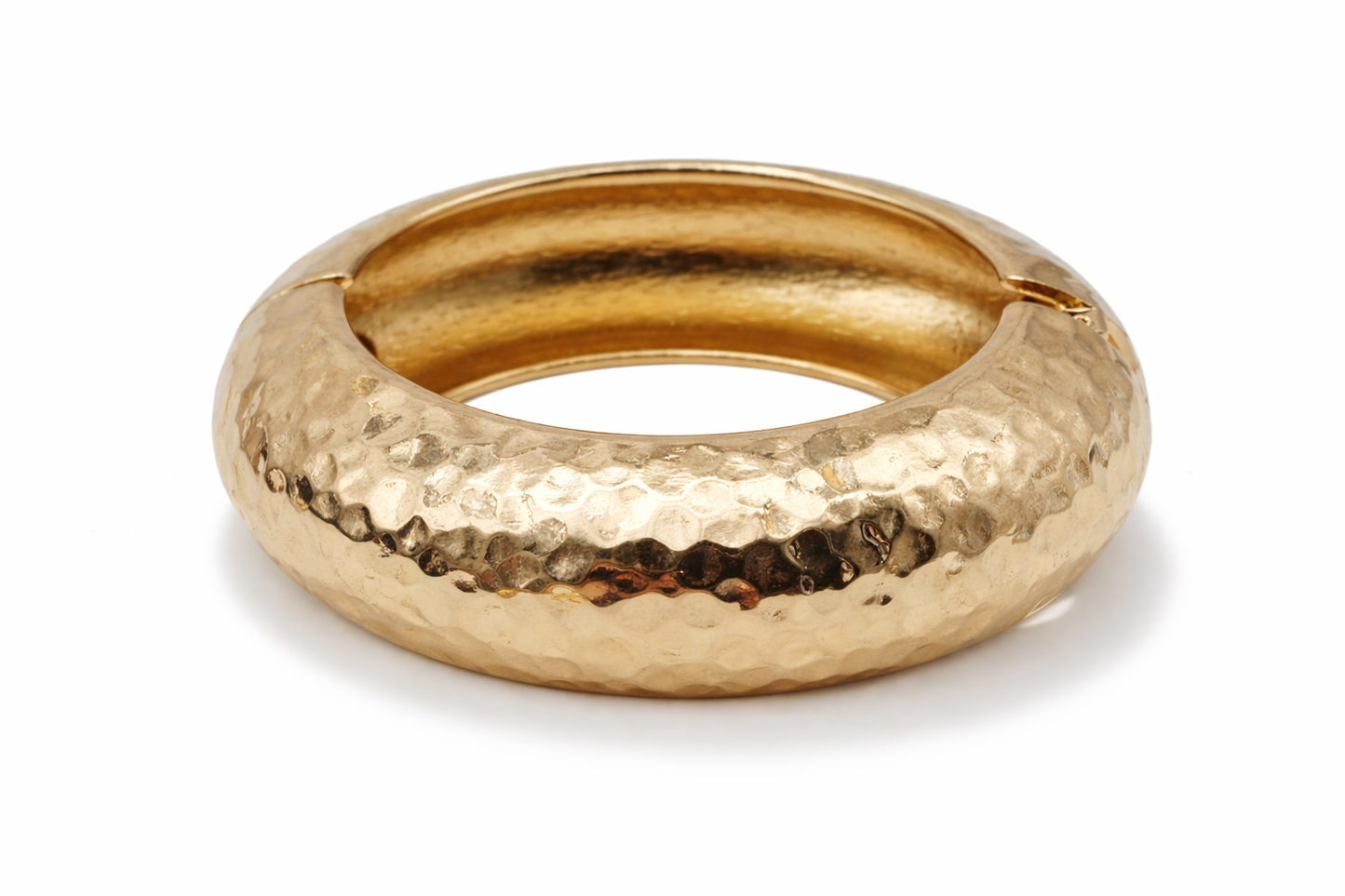 Armband Klapp-Armband Goldfarben Hammerschlag kombinierbar Cosmos