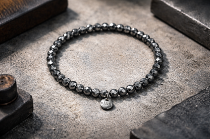 Armband elastisch Crystal Perlen in Silberfarben elegant stilvoll Biba