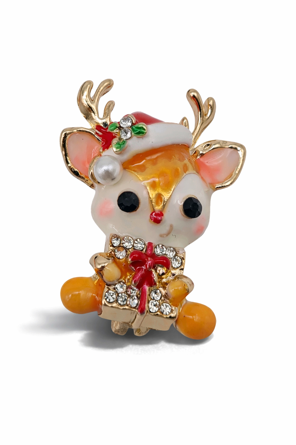 Brosche modeschmuck schneemann silberfarben bärchen baby rentier weihnachten winter