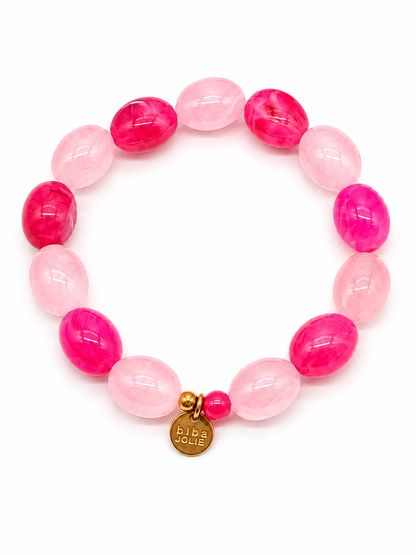 Armband Pink Rosa Türkis elastisch Sommer Urlaub Happy Liet & Joliet