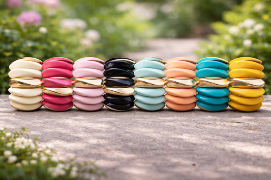 Armband elastisch verschiede Farben 4 cm Breit Trend Sommer 2026 LOLO u. YAYA