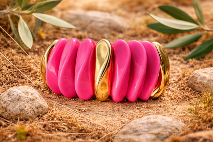 Armband elastisch verschiede Farben 4 cm Breit Trend Sommer 2026 LOLO u. YAYA