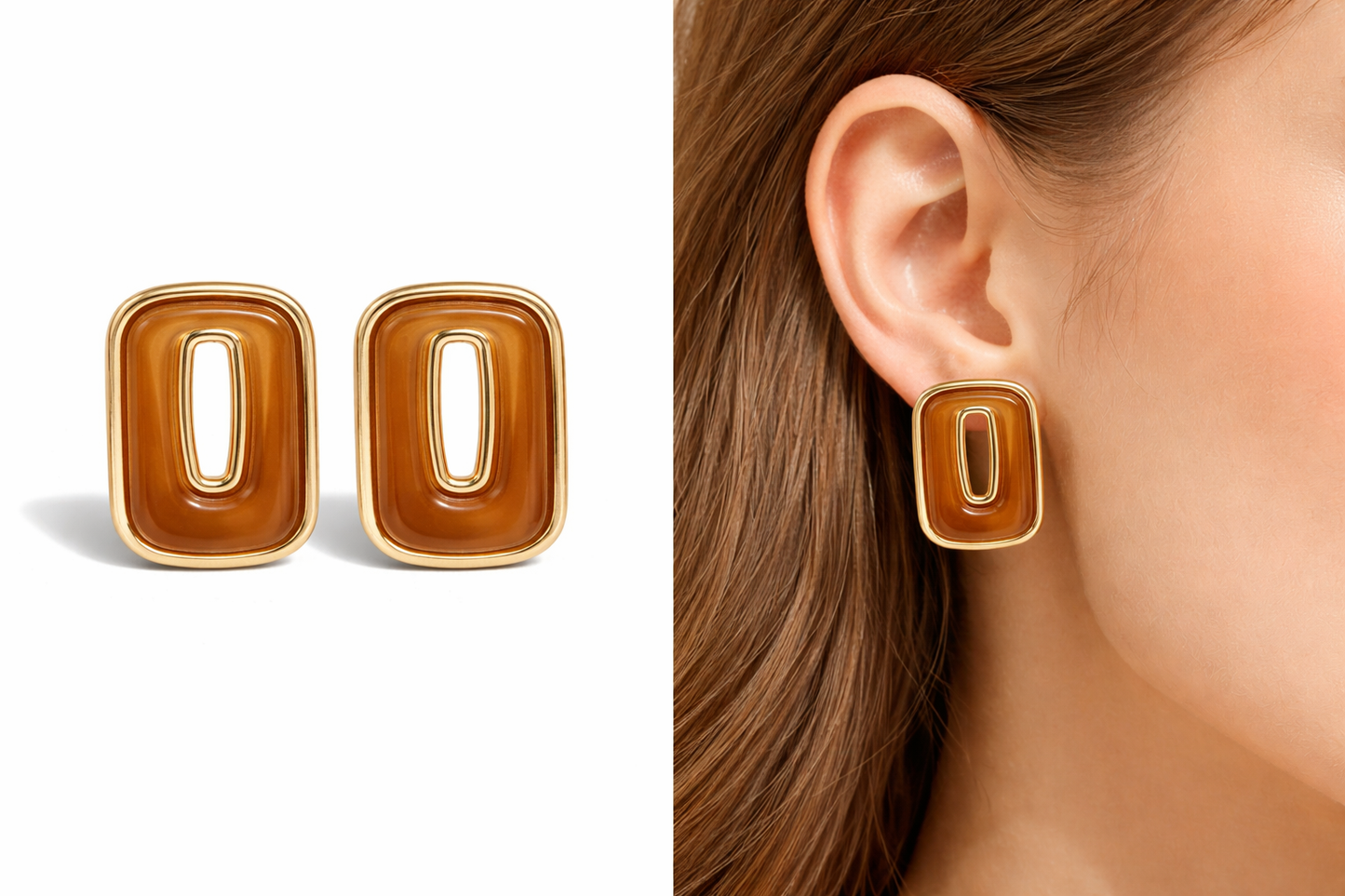 Biba Ohrringe ohrstecker beige braun grün rot lila rosa modeschmuck nickelfrei