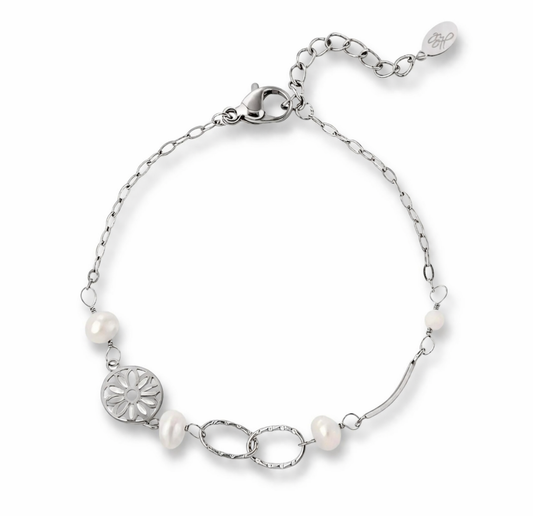 Armband filigran Süßwasserperlen Traumfänger Traum Glück Nickelfrei Yehwang