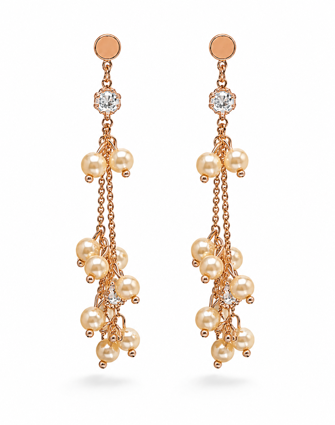 Biba Ohrringe Ohrhänger Dancing Pearls Perlchen Strass Party Ohrschmuck