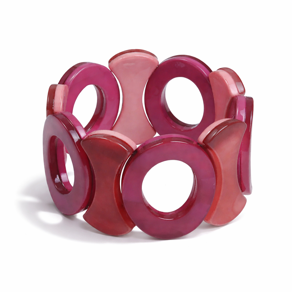 Armband Acryl Retro brocante 70 Jahre Stil verschiedene Farben Amorino