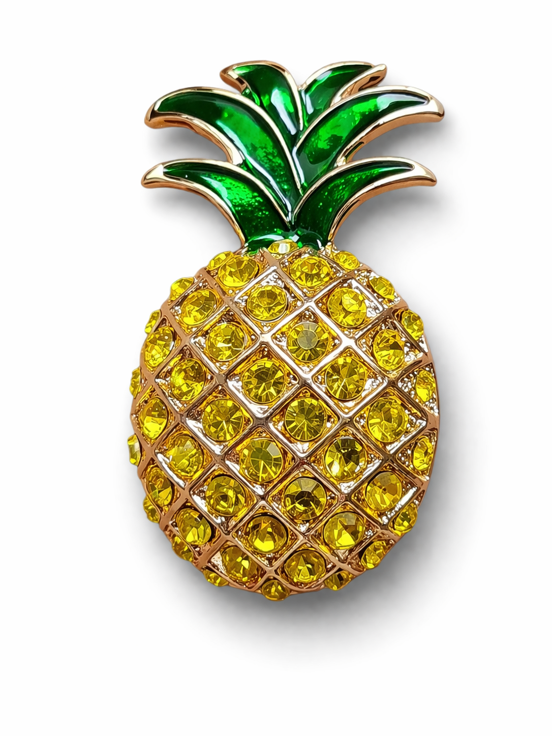 Brosche Obst Ananas Kirsche Brombeere Trauben Anstecknadel