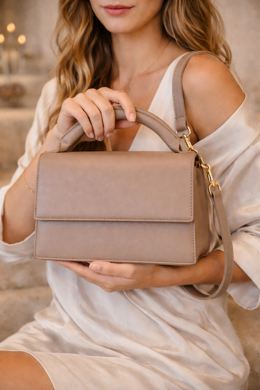 Handtasche Umhängetasche Must-Have! Schwarz Rosa Off-White Beigebraun Yehwang