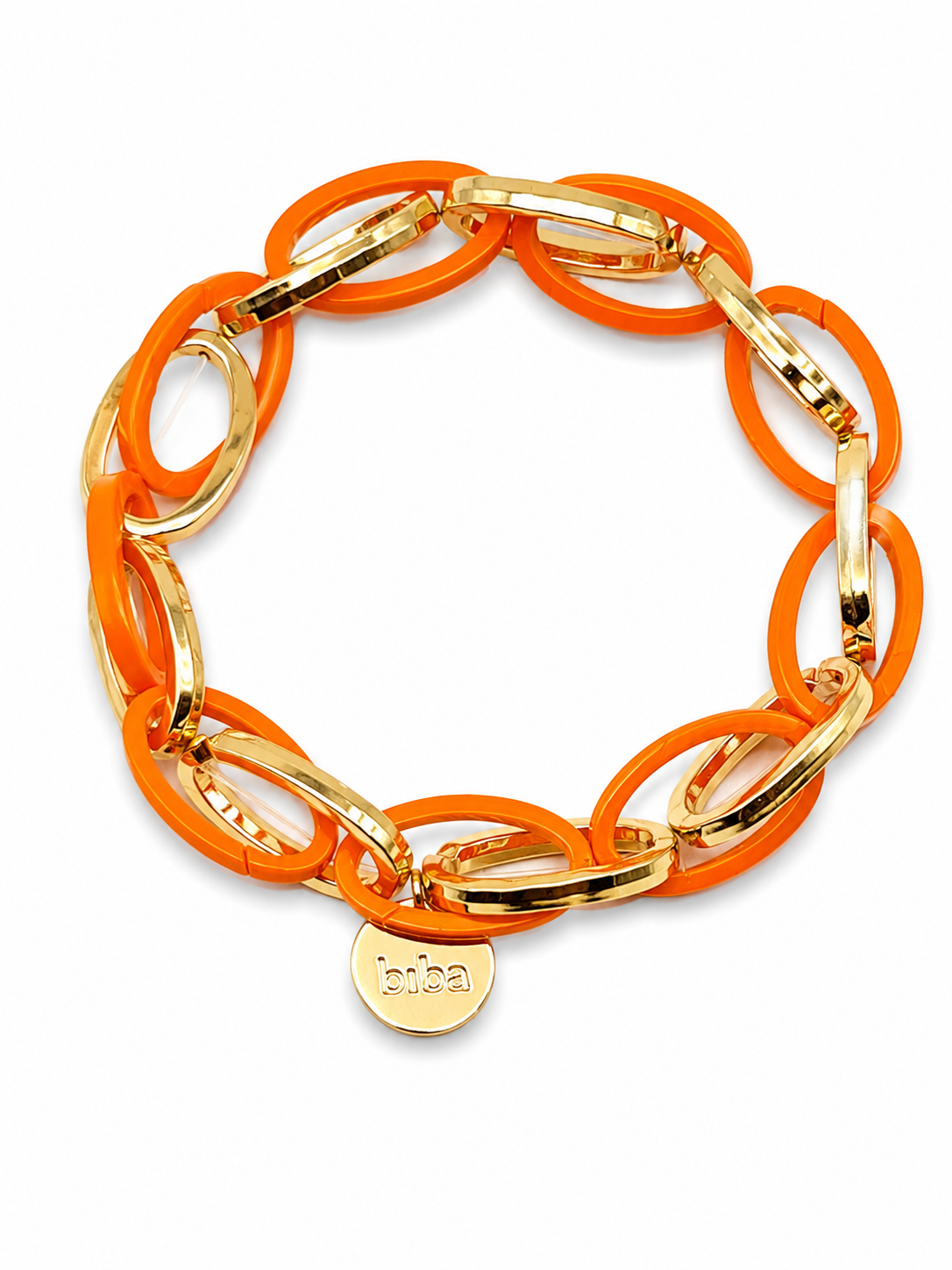 Armband Gliederarmband Silber-Goldfarben versch. Farben Nickelfrei Biba
