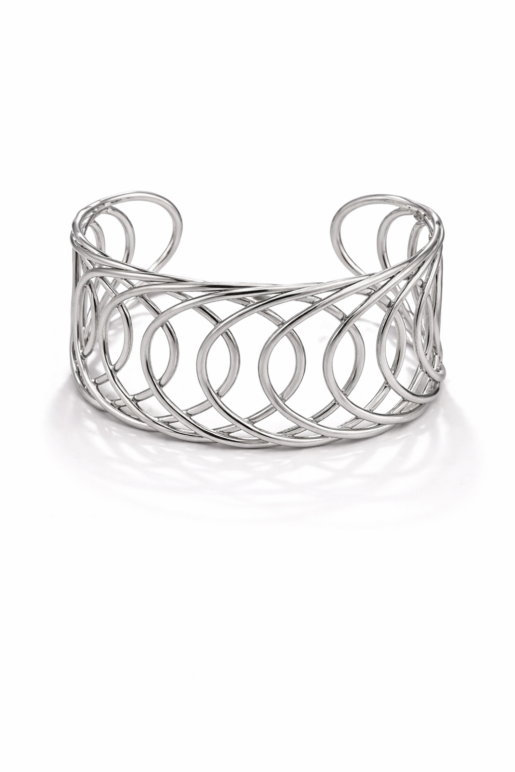 Armreif Silber Goldfarben Kreis Modern Trend Kombinierbar Nickelfrei Cosmos