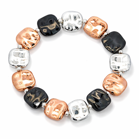 Armband Dreifarbig  Elastisch nickelfrei Trend Modeschmuck Amorino