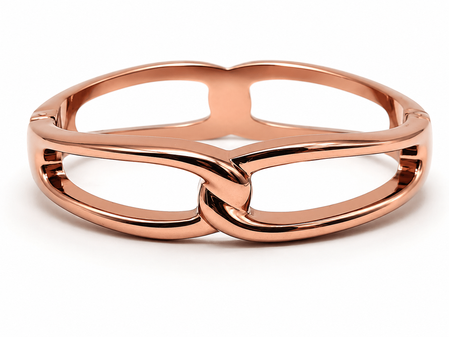 Armreif im Klappgliederstil mit dunklem Kupferfinish Armband Sommer Trend