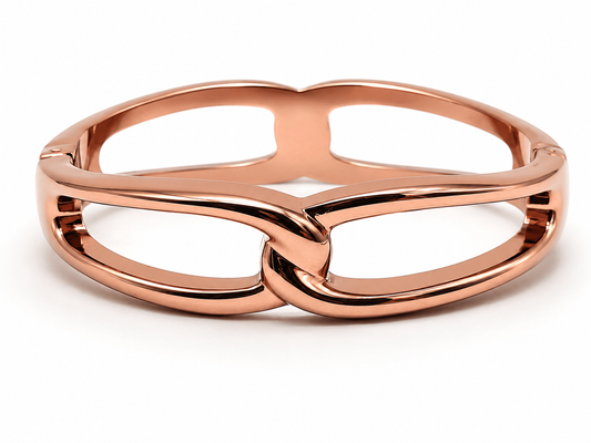 Armreif im Klappgliederstil mit dunklem Kupferfinish Armband Sommer Trend