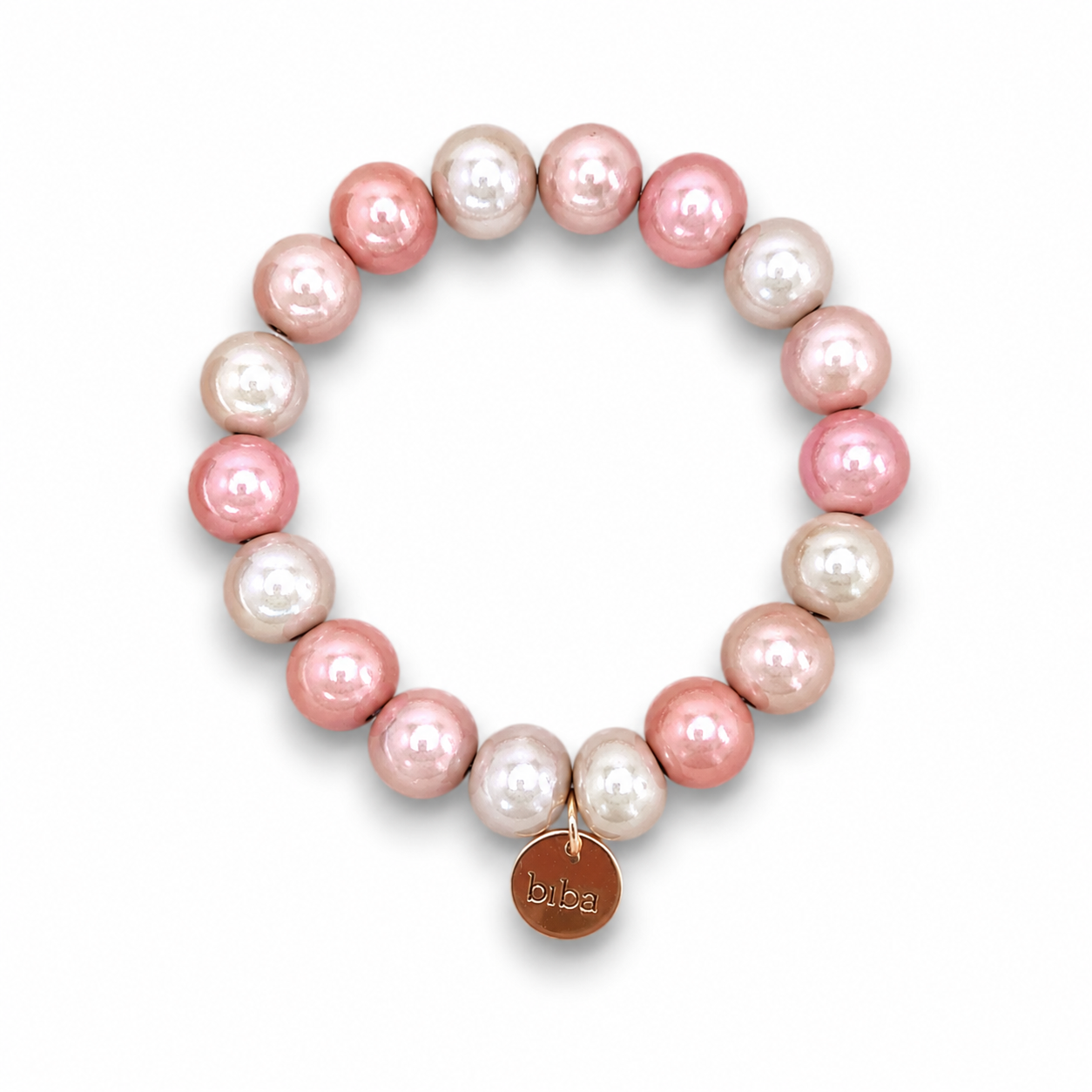 Armband elastisch Space Beads 1,2 Cm verschiedene Farben Biba