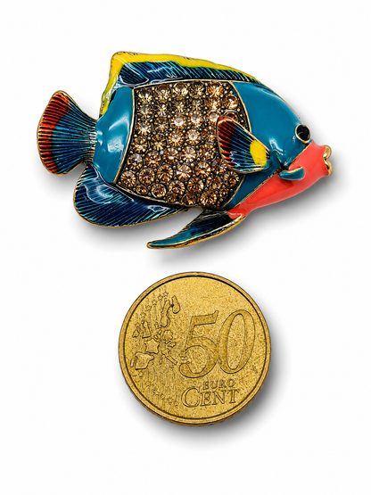 Brosche Walfisch Doktorfisch Goldfisch Wal Buntbarsch Meer Strand Urlaub
