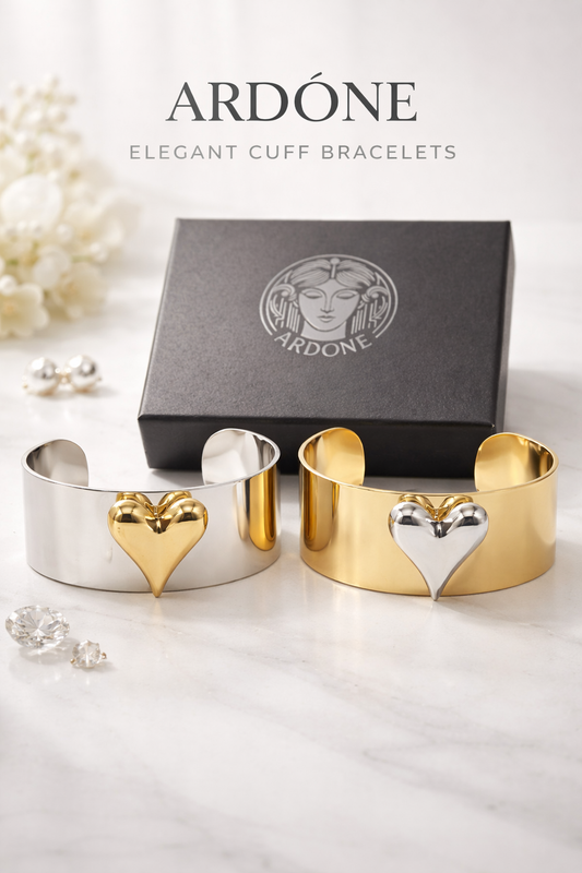 Armband Armreif Silberfarben Goldfarben Herz liebe romantik geschenk Nickelfrei Ardoné