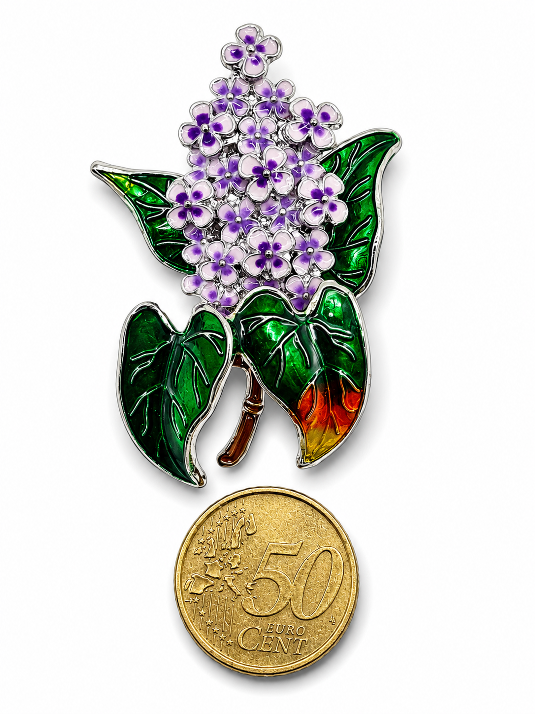 Brosche Blumen Sonnenblume Flieder Anemone Tulpe Ringelblume