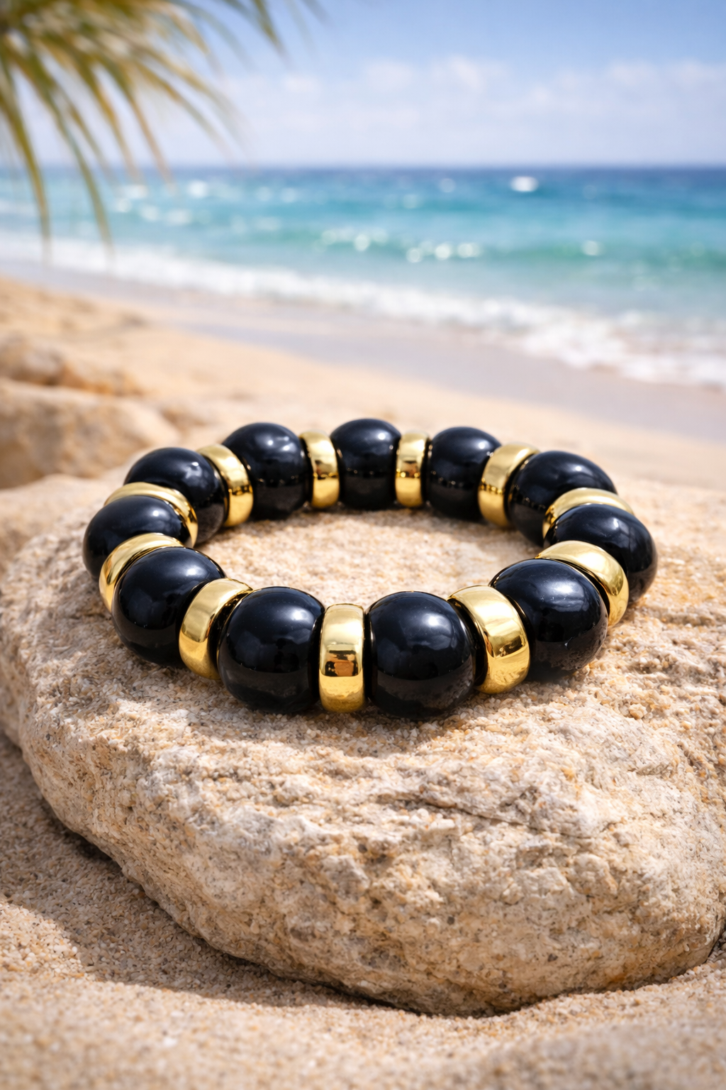 Armbänder Goldfarben Schwarz Rauch-Braun Grün Creme Dipped Shop  Nickelfrei