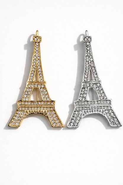 Brosche Paris Paris Eifelturm Frankreich Mode Schmuck Gold-Silberfarben