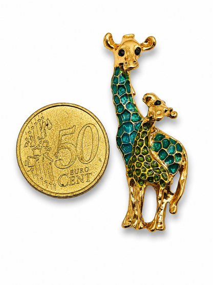 Brosche Fuchs Maus Giraffe Schnecke Krokodil Elefant Chamäleon