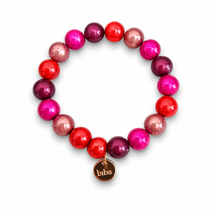 Armband elastisch Space Beads 1,2 Cm verschiedene Farben Biba