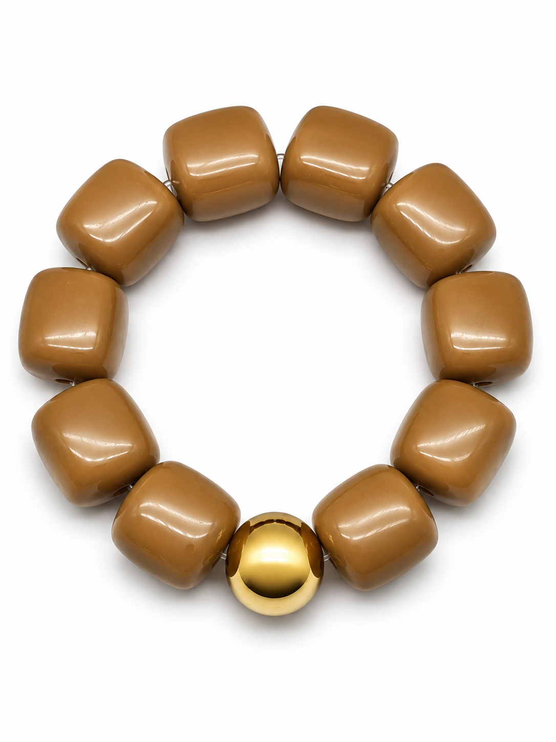 Armband Bricks Bunt elastisch Rot Gelb Schwarz Petrol Grün Goldfarben