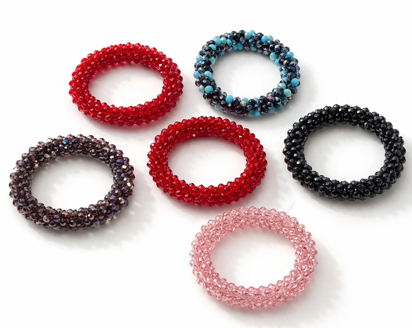 Armband crystal armband Farben bunt schwarz rot blau lila rosa nickelfrei Yehwang