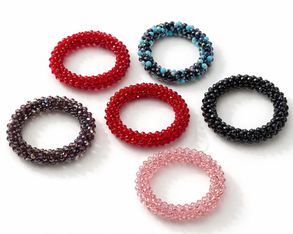 Armband crystal armband Farben bunt schwarz rot blau lila rosa nickelfrei Yehwang