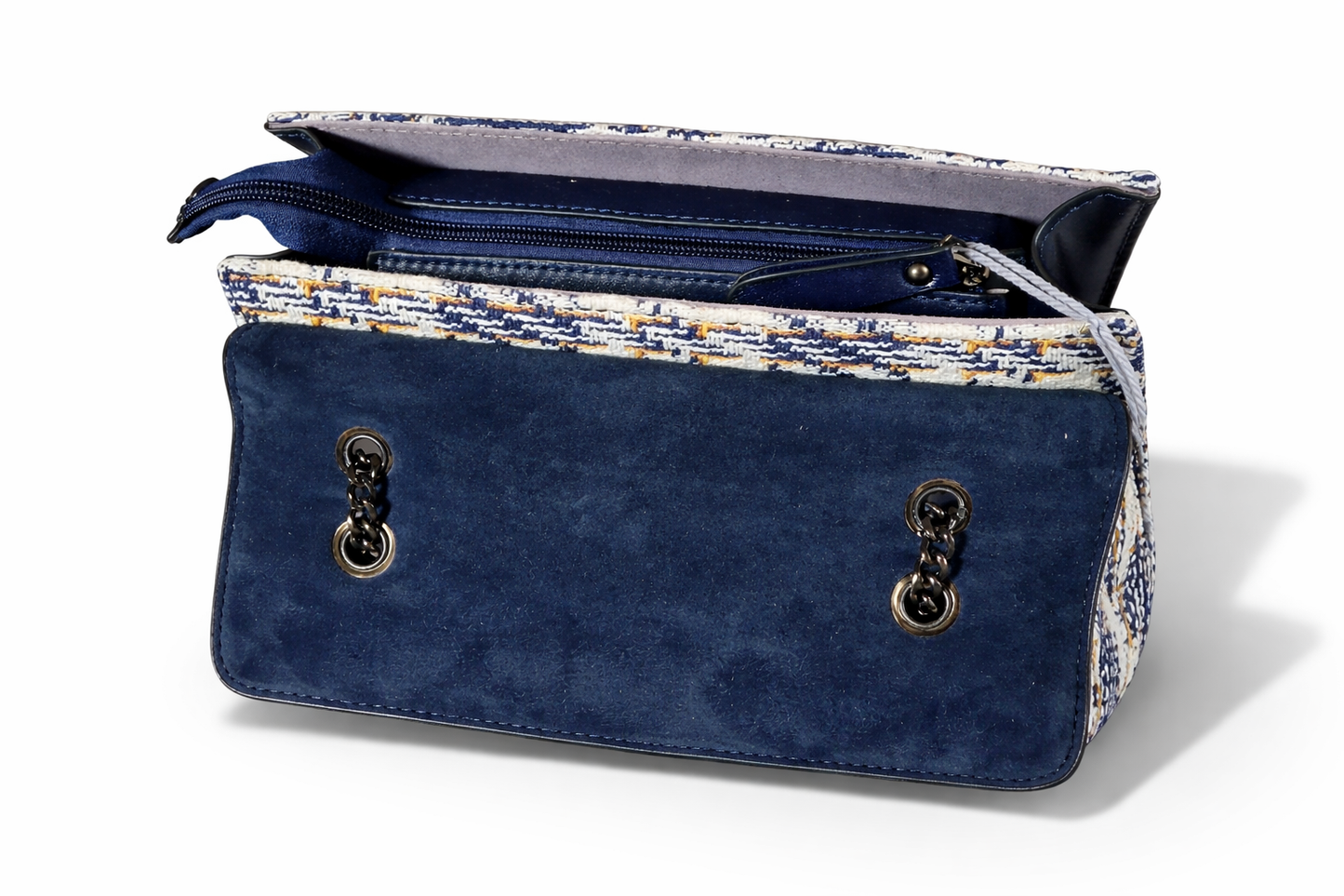 Tasche Handtasche Umhängetasche Ines Delaure Tweed elegant stilvoll trend