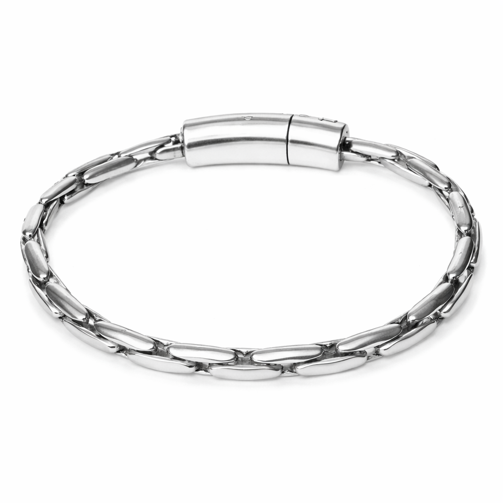 Armband Antik Silberfarben Besondere Gliederverbindungen Unisex Nickelfrei Biba