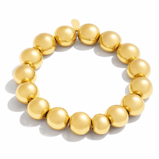 Armband Bronze goldfarbenen Perlen Kombinierbar Nickelfrei Yehwang