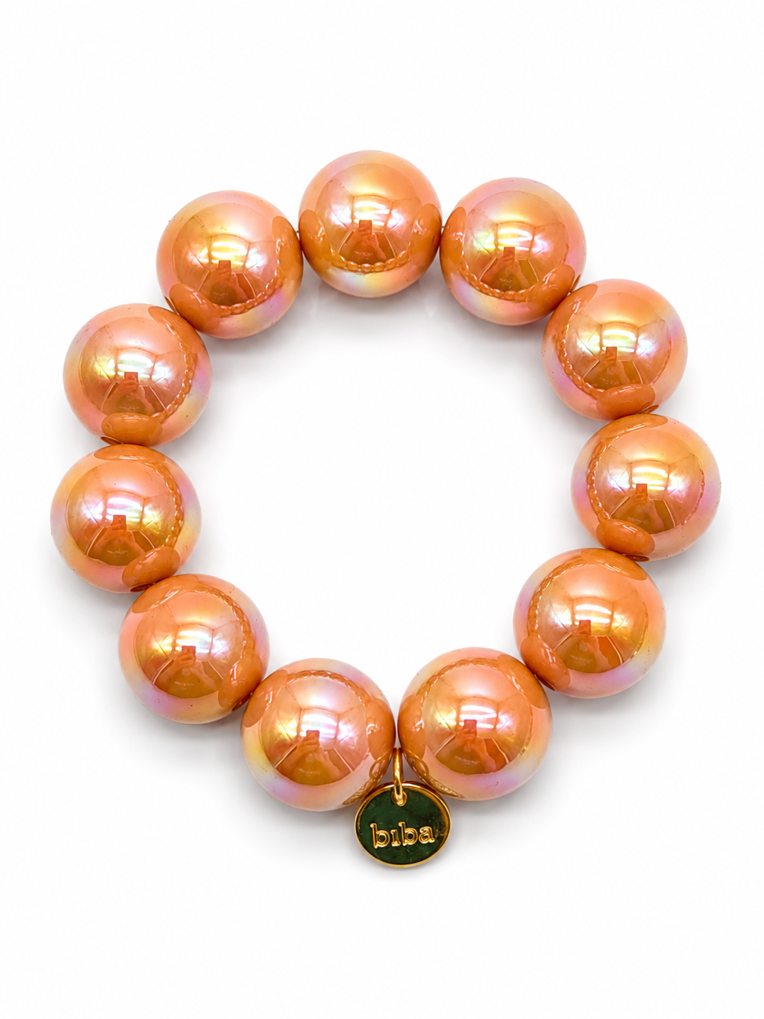 Armband elastisch Space Beads 2,0 Cm verschiedene Farben Biba