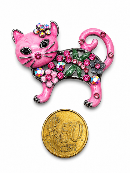 Brosche Katzen Katze Kater Kitten Modeschmuck Märchen