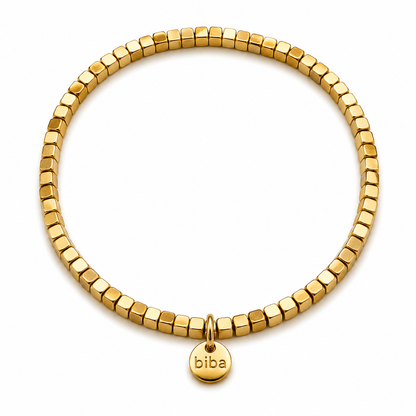 Armband elastisch Bronze-Gold in verschiedene Farben, Kombinierbar Biba