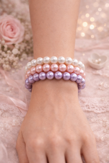 Armbänder Set lila rosa weiß qualität kombinierbar pastels modeschmuck 2026 Ardoné